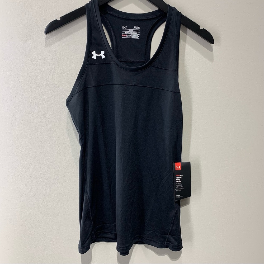 New Under Armour Women's Workout Sleeveless Black Tank Top Size Small